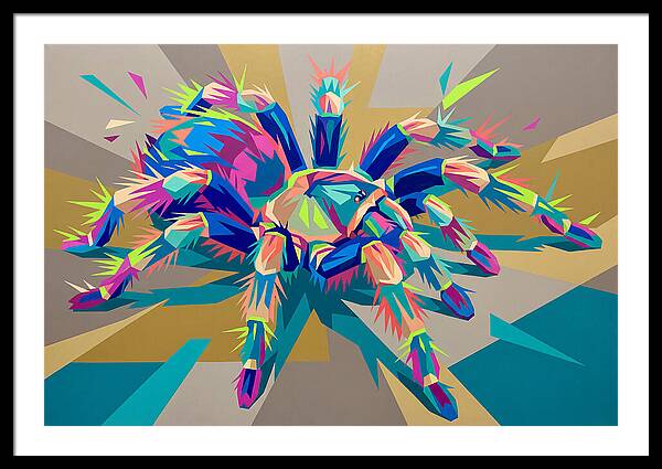 Vibrant Tarantula Pop Art