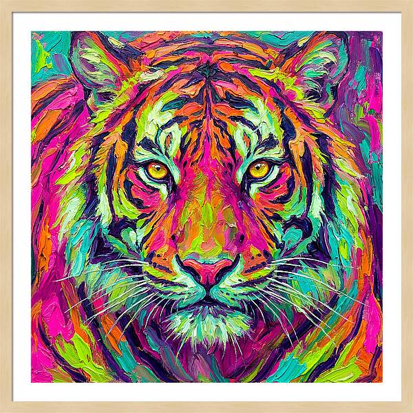 Vibrant Tiger Portrait