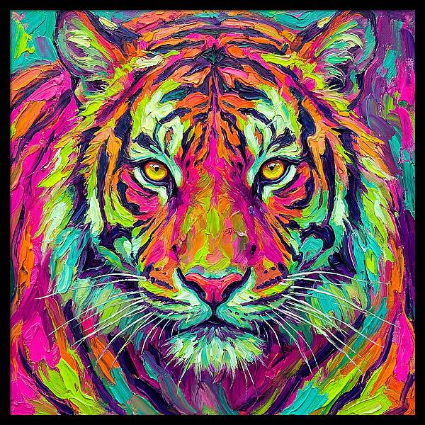 Vibrant Tiger Portrait