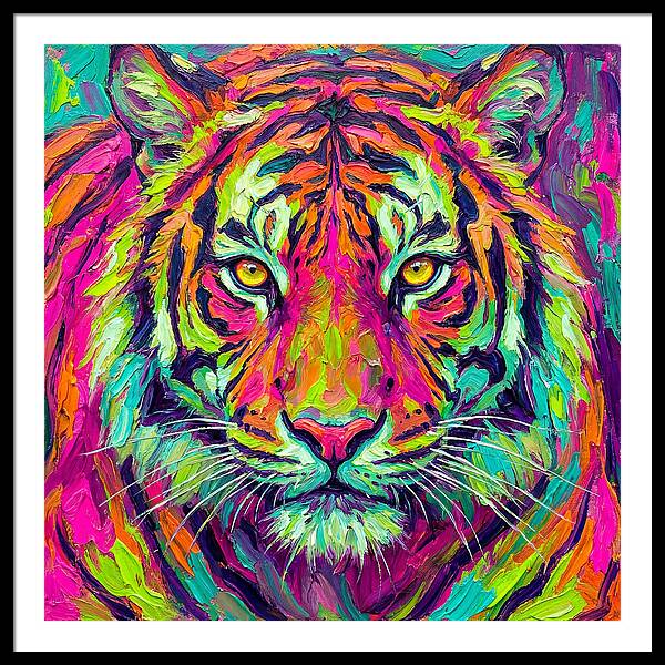 Vibrant Tiger Portrait