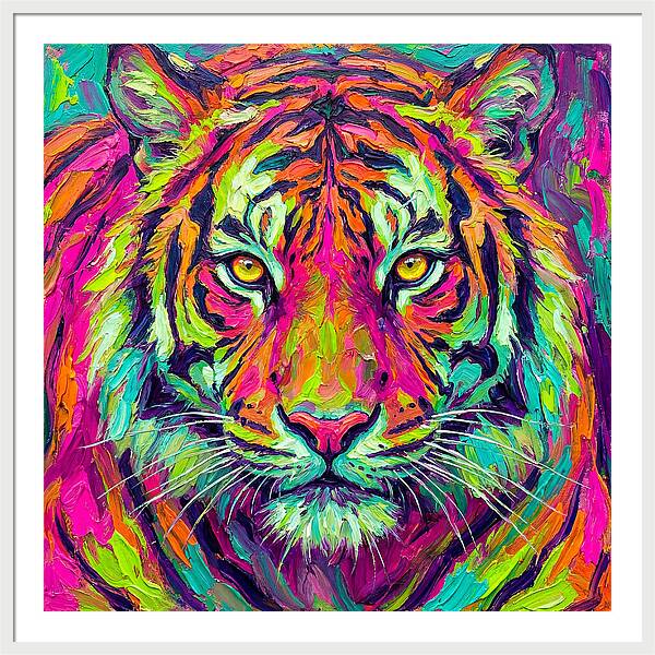 Vibrant Tiger Portrait