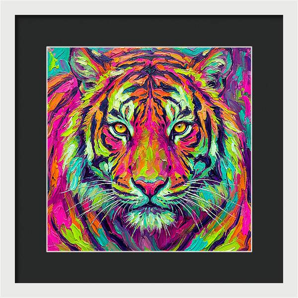 Vibrant Tiger Portrait