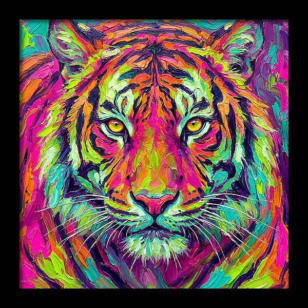 Vibrant Tiger Portrait