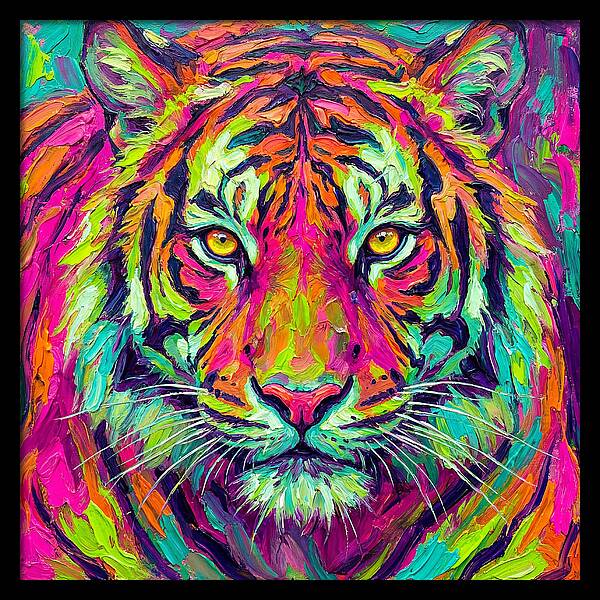 Vibrant Tiger Portrait