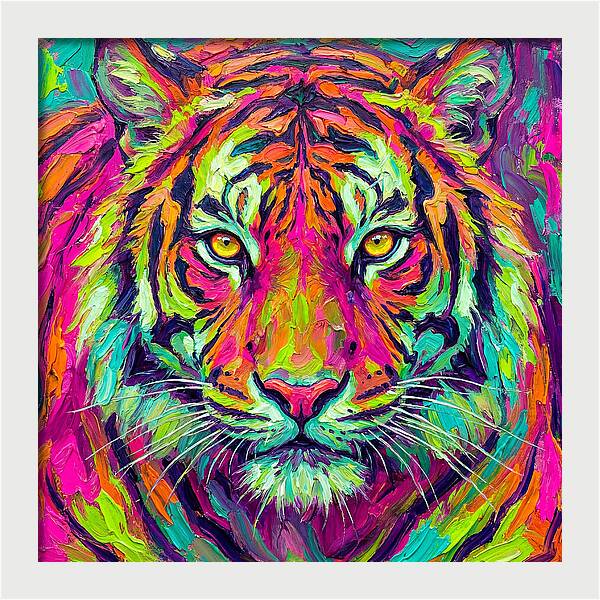 Vibrant Tiger Portrait