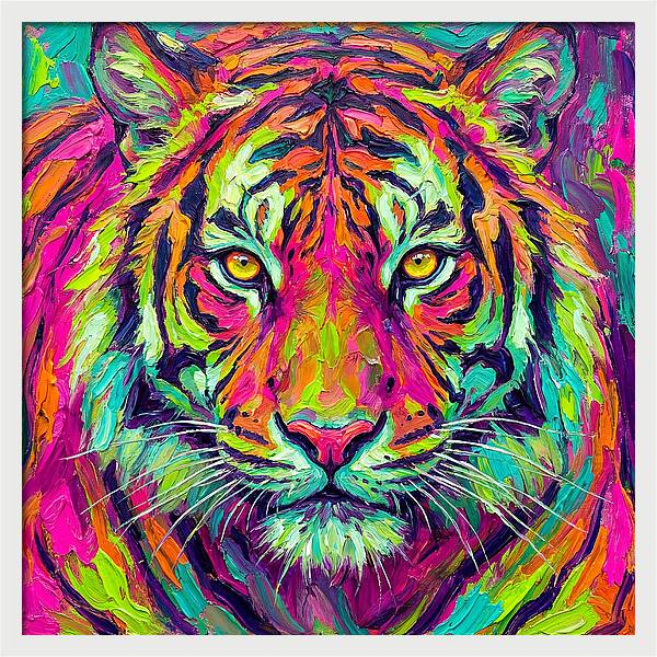 Vibrant Tiger Portrait