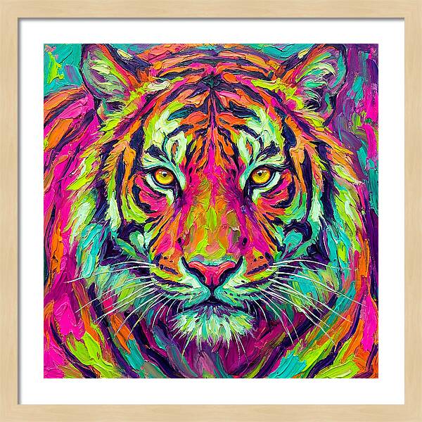 Vibrant Tiger Portrait