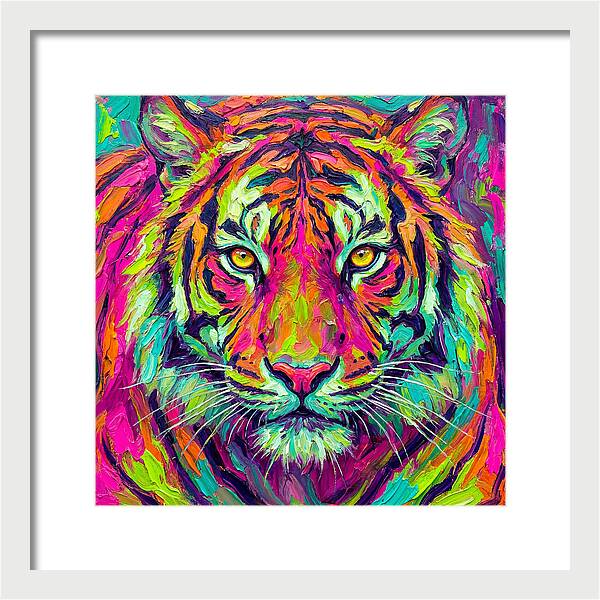 Vibrant Tiger Portrait