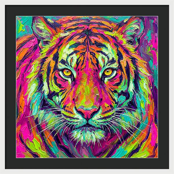 Vibrant Tiger Portrait