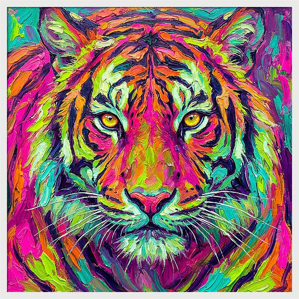 Vibrant Tiger Portrait