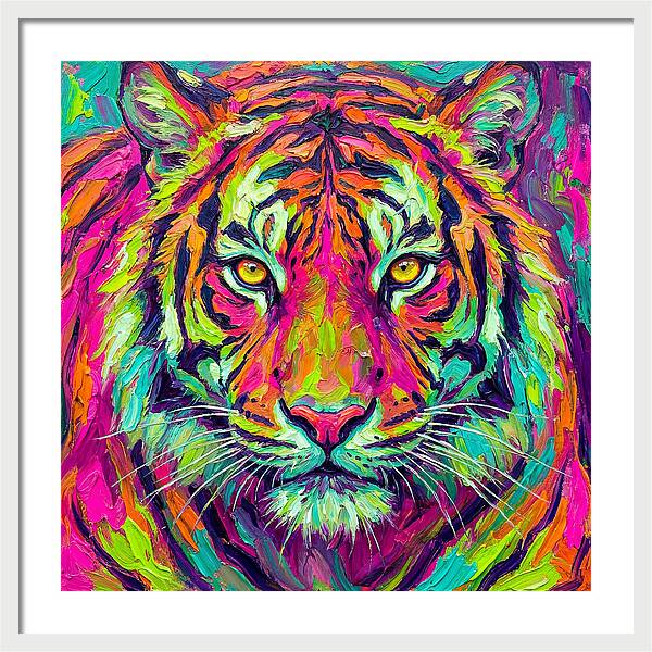 Vibrant Tiger Portrait
