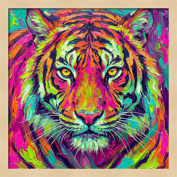 Vibrant Tiger Portrait