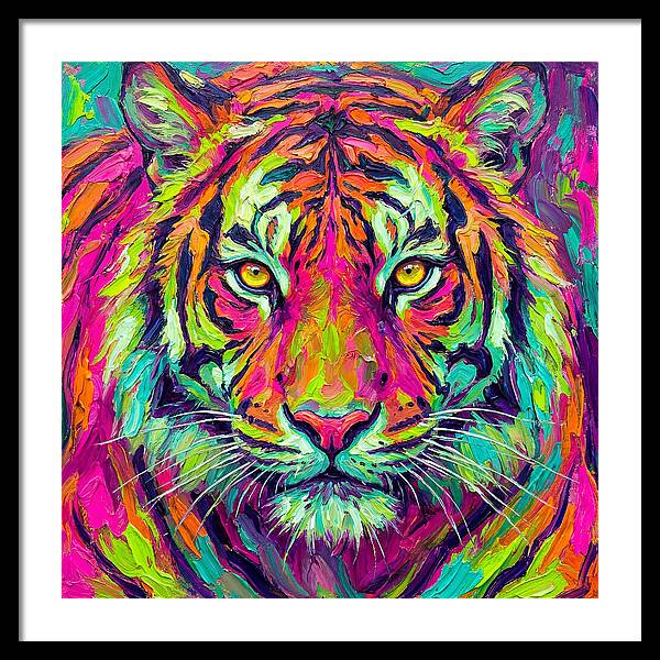 Vibrant Tiger Portrait