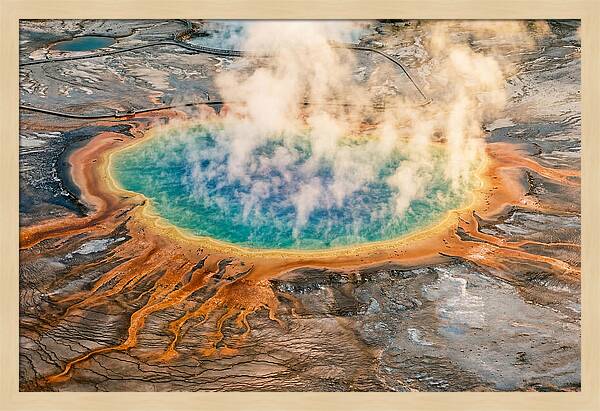 Vibrant Tranquility Of Grand Prismatic Spring