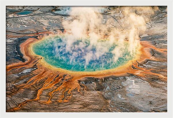 Vibrant Tranquility Of Grand Prismatic Spring