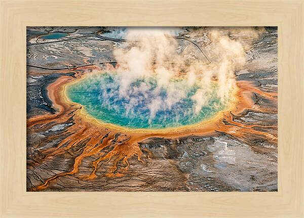 Vibrant Tranquility Of Grand Prismatic Spring