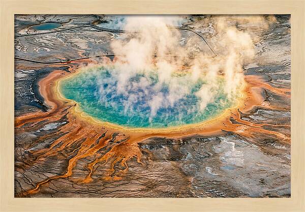Vibrant Tranquility Of Grand Prismatic Spring