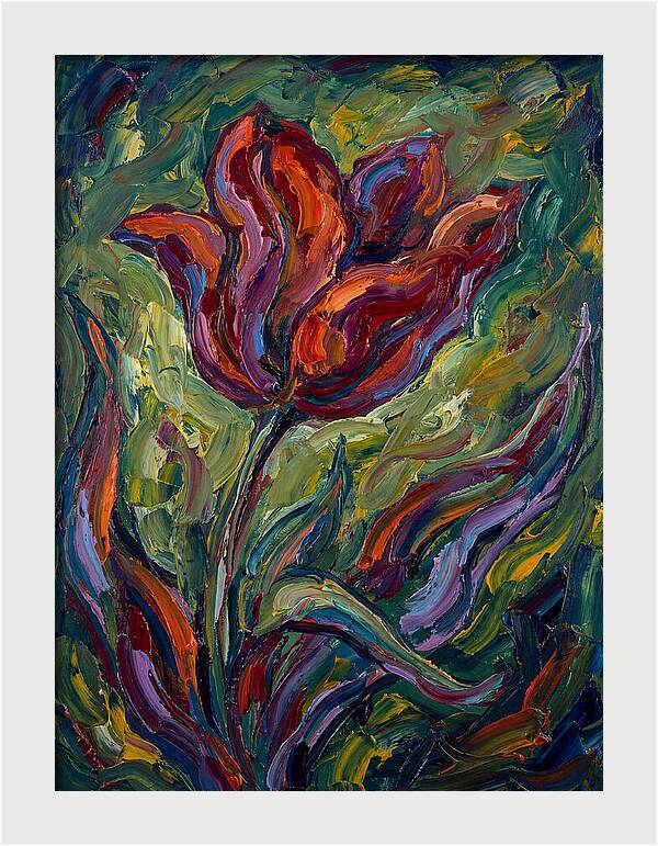 Vibrant Tulip Expressionism