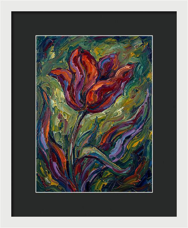 Vibrant Tulip Expressionism