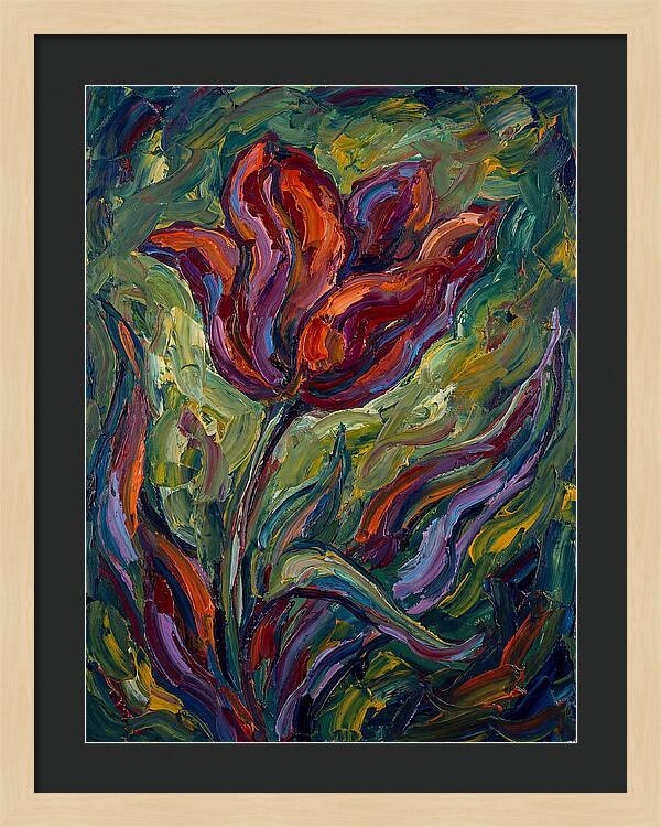 Vibrant Tulip Expressionism