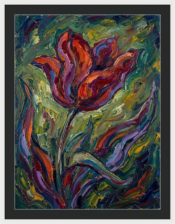Vibrant Tulip Expressionism