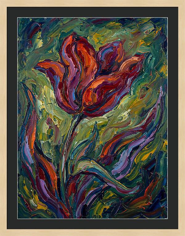 Vibrant Tulip Expressionism