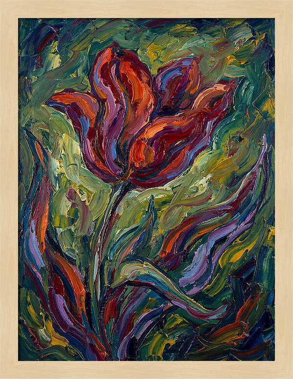 Vibrant Tulip Expressionism