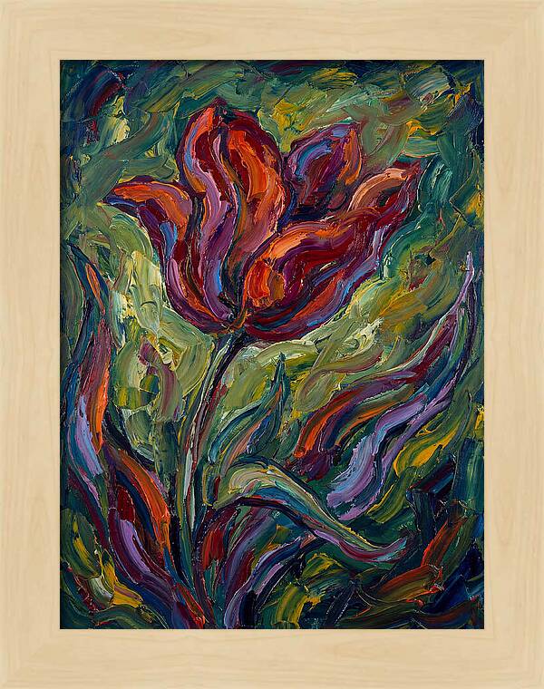 Vibrant Tulip Expressionism
