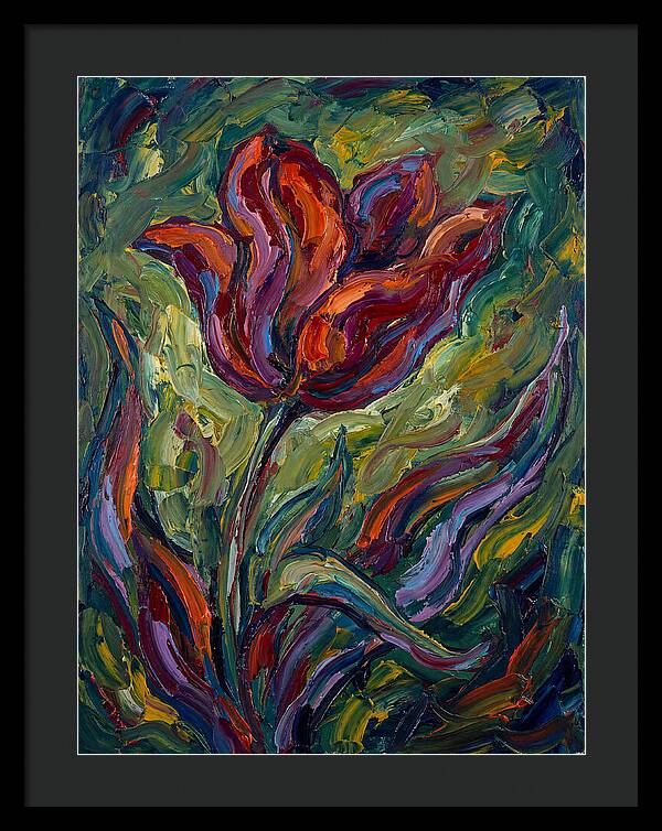 Vibrant Tulip Expressionism