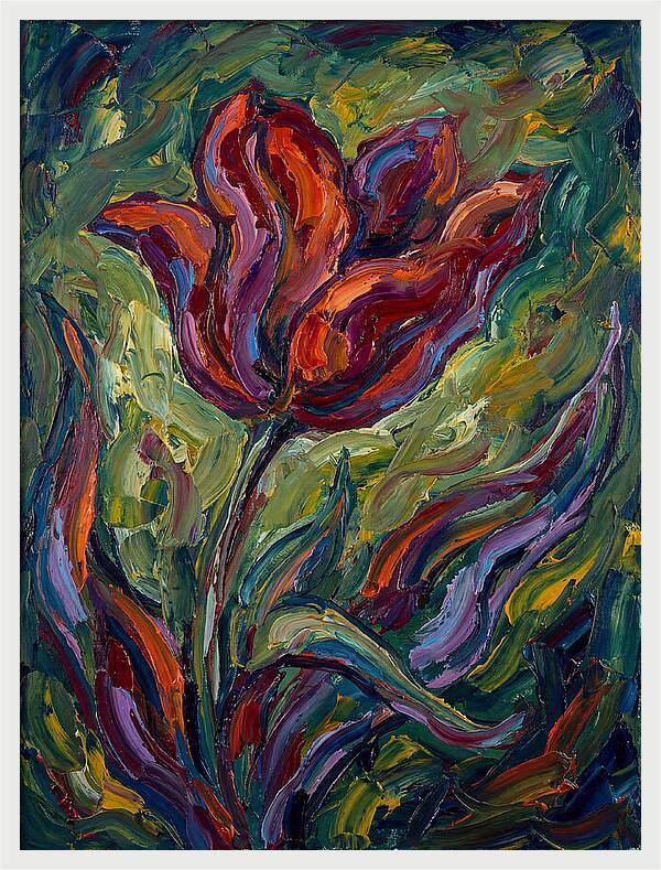 Vibrant Tulip Expressionism