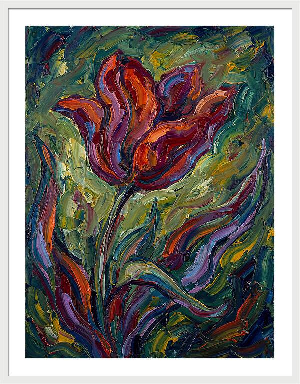 Vibrant Tulip Expressionism