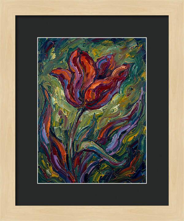 Vibrant Tulip Expressionism
