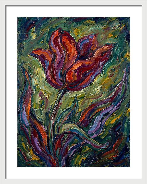 Vibrant Tulip Expressionism