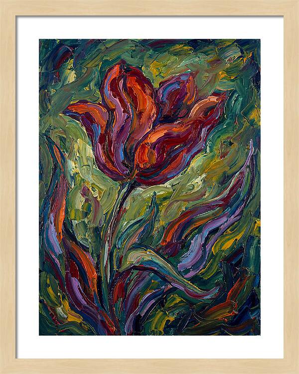 Vibrant Tulip Expressionism