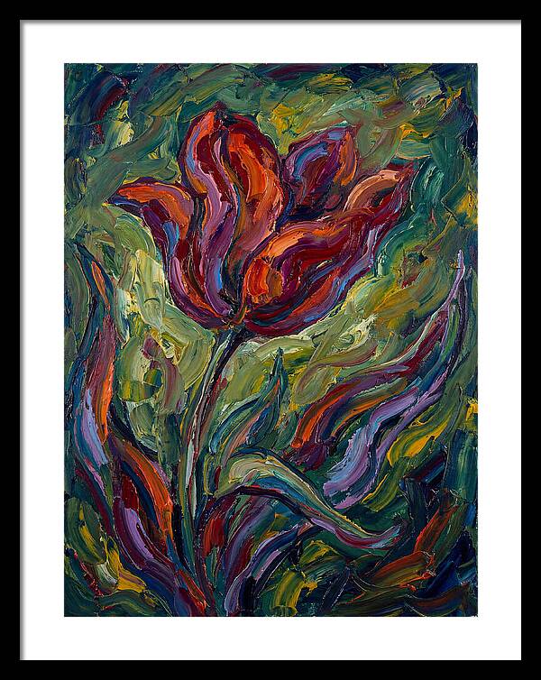 Vibrant Tulip Expressionism