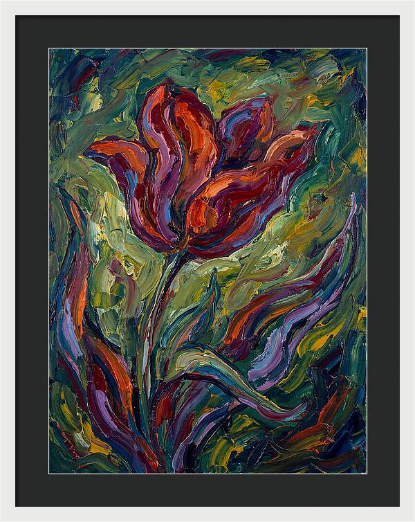 Vibrant Tulip Expressionism