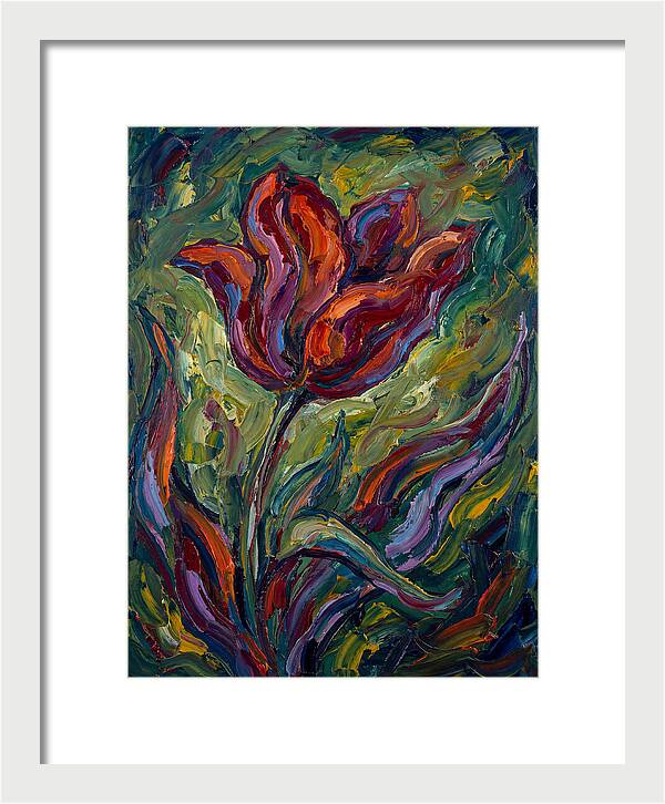 Vibrant Tulip Expressionism