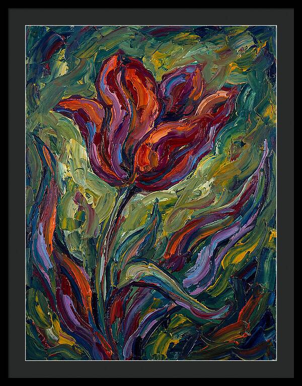 Vibrant Tulip Expressionism