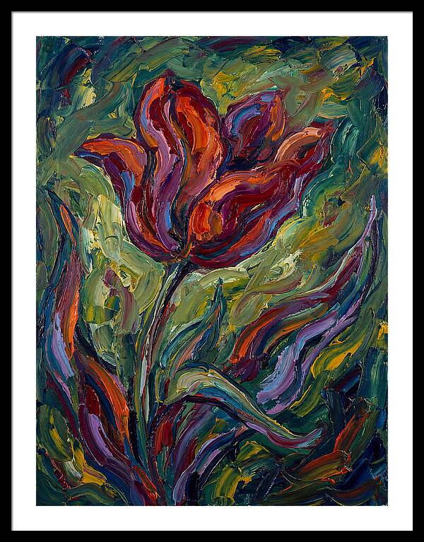 Vibrant Tulip Expressionism