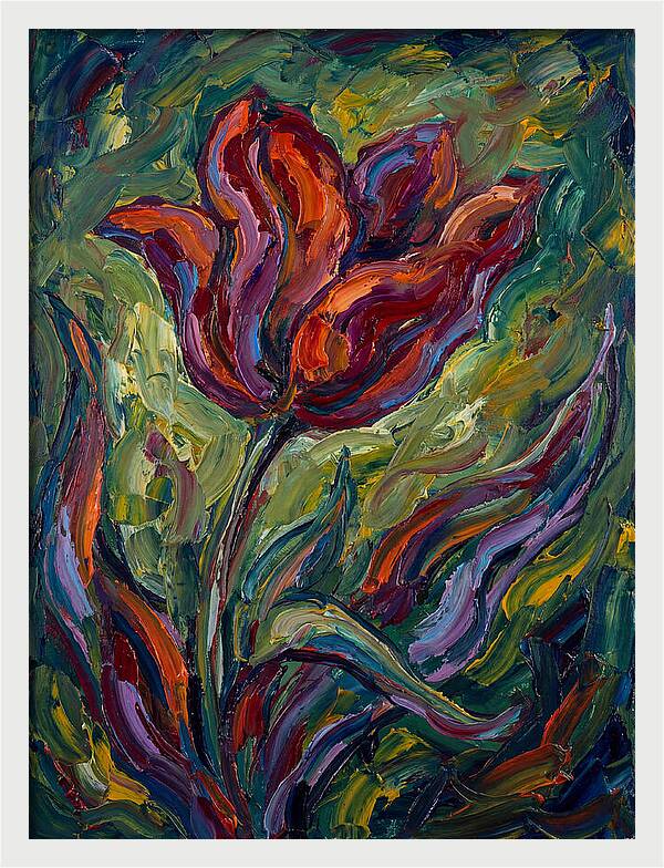 Vibrant Tulip Expressionism