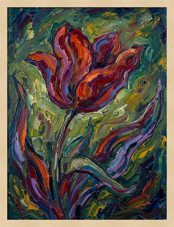 Vibrant Tulip Expressionism