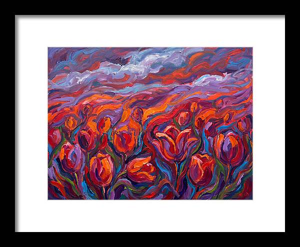 Vibrant Tulip Field