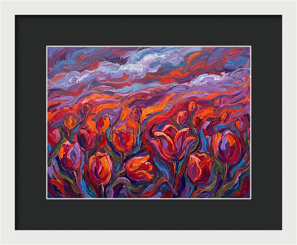 Vibrant Tulip Field