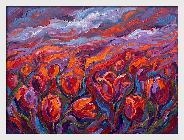 Vibrant Tulip Field