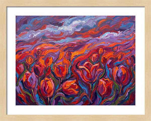 Vibrant Tulip Field