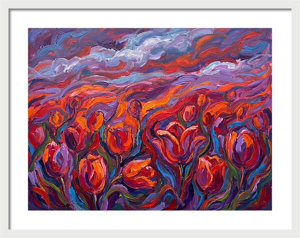 Vibrant Tulip Field