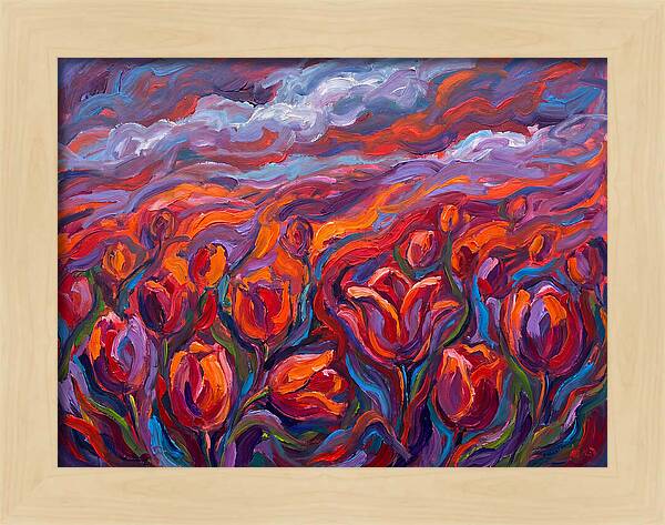 Vibrant Tulip Field