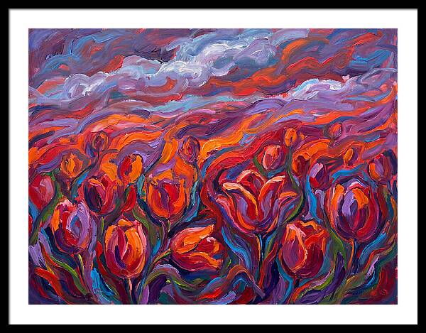 Vibrant Tulip Field