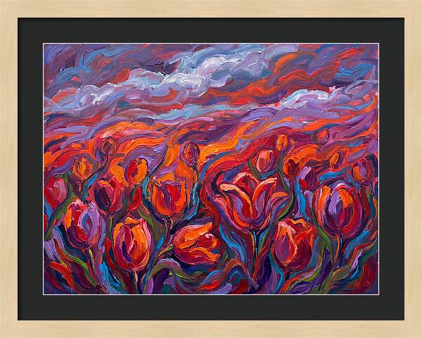 Vibrant Tulip Field