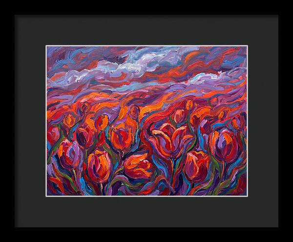 Vibrant Tulip Field